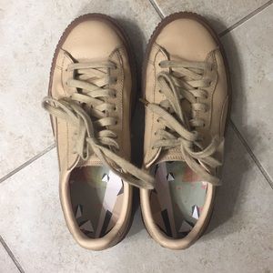 Nude Leather Puma Creepers